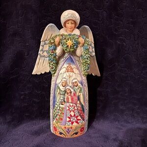 Jim Shore, 2009 “Night Divine” Angel with Nativity figurine